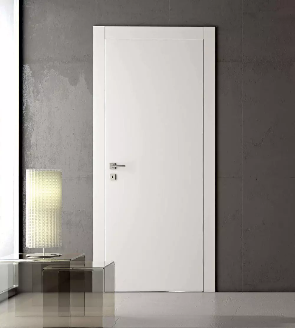 Porta Linea Cieca Laccato Latte Telaio Evo