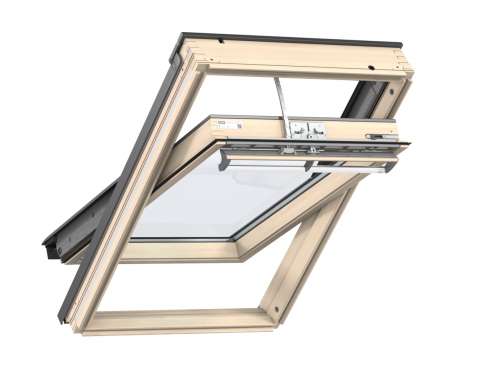 Finestra Velux GGL INTEGRA con finitura interna in legno di pino naturale